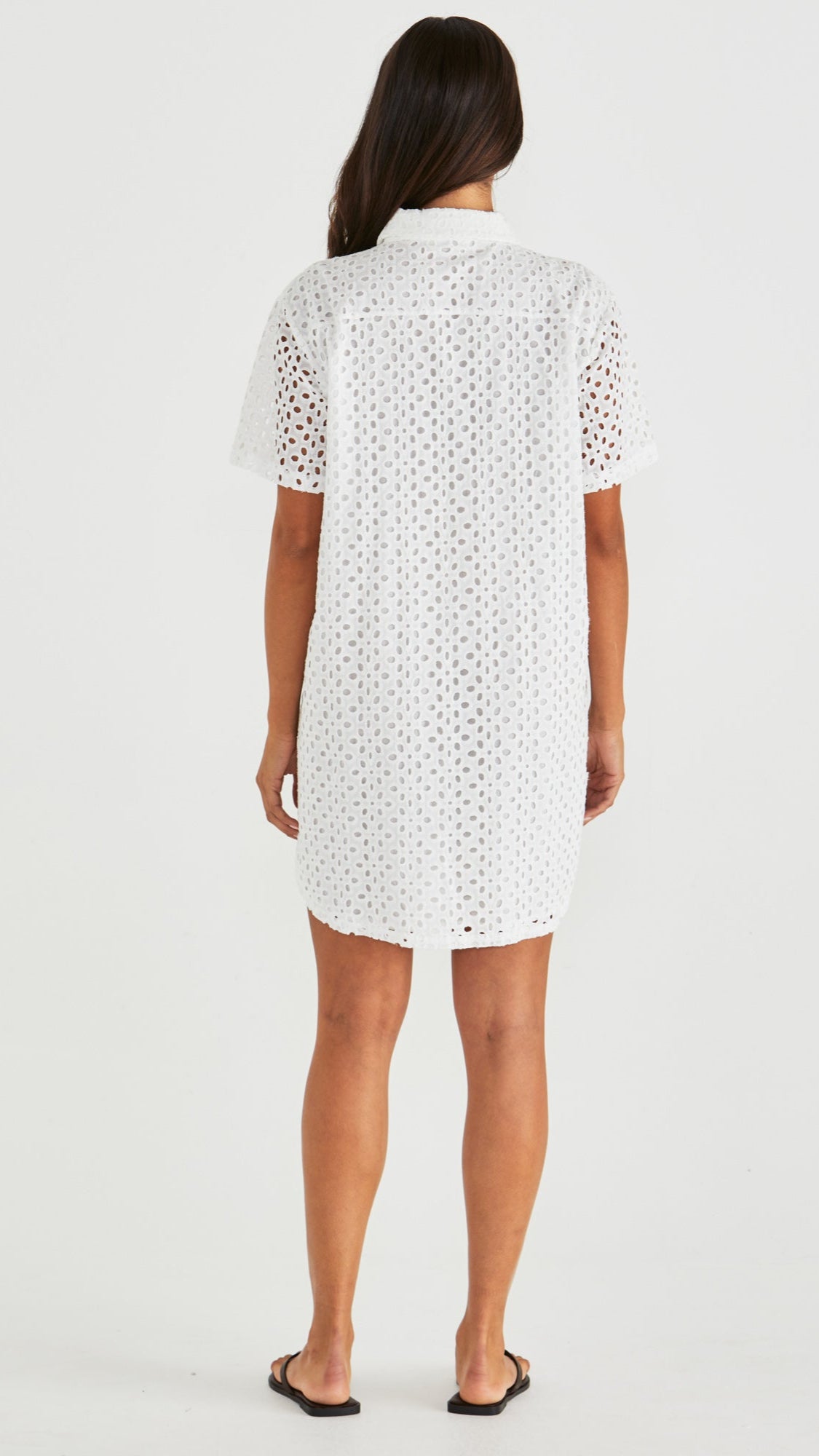 Steva Shirt Dress in Ivory