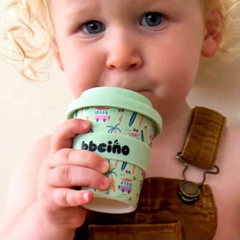 BBcino Reusable Cup: Mini BEACH BUMS (120mL)