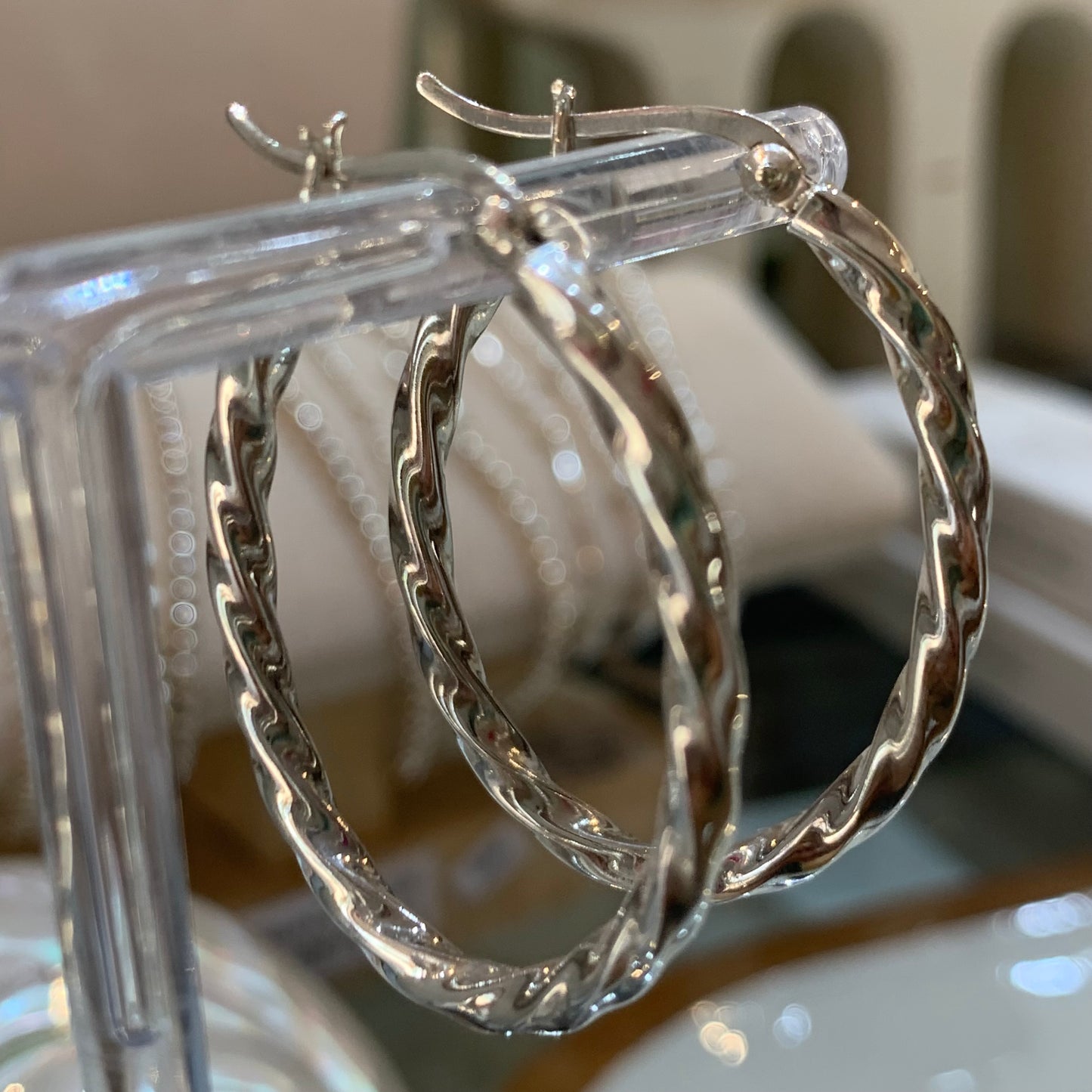 Nora Twist Rope Hoop Earrings