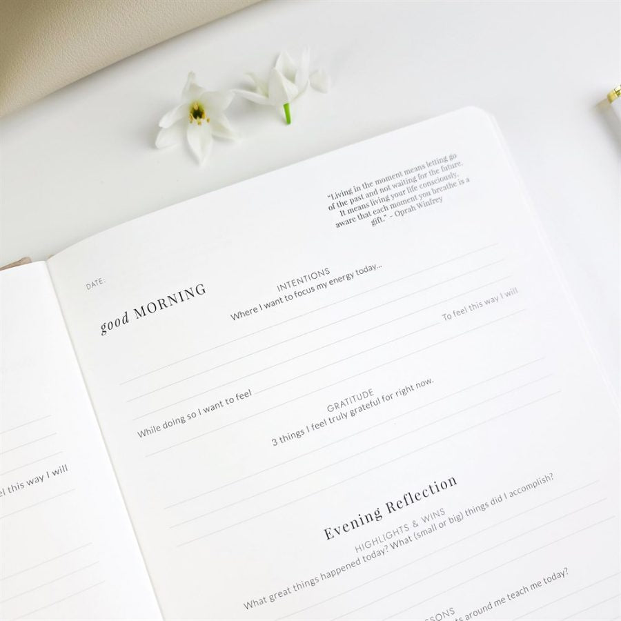 Good Morning Good Night - Daily Practice Journal Sky Blue