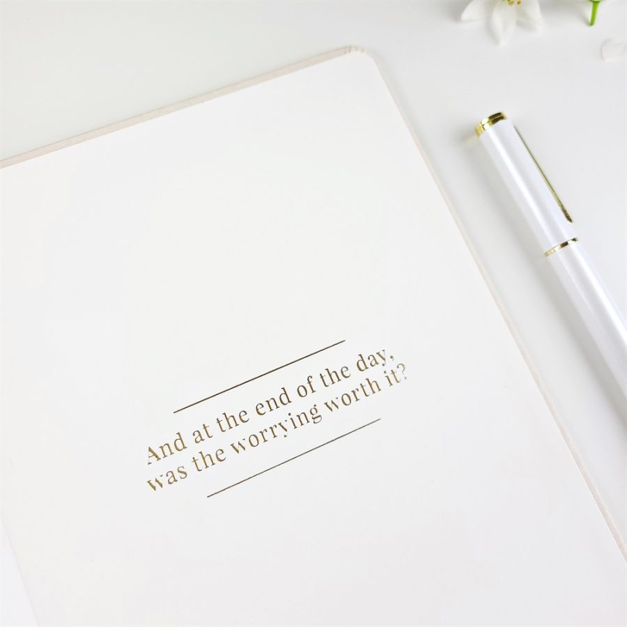 Worry Be Gone - Clarity Journal in Stone
