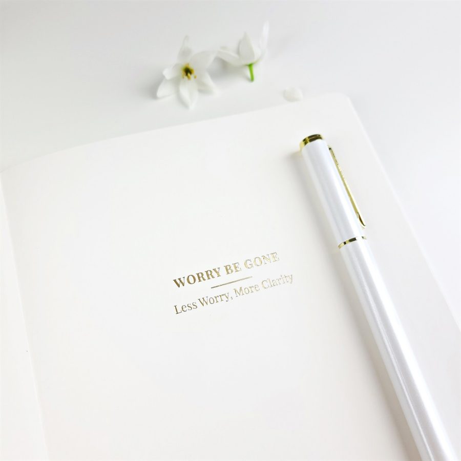 Worry Be Gone - Clarity Journal in Stone