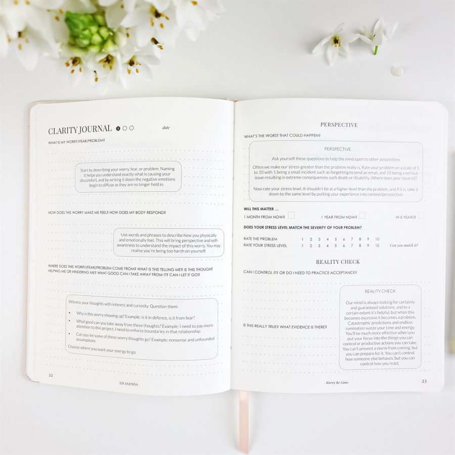 Worry Be Gone - Clarity Journal in Stone