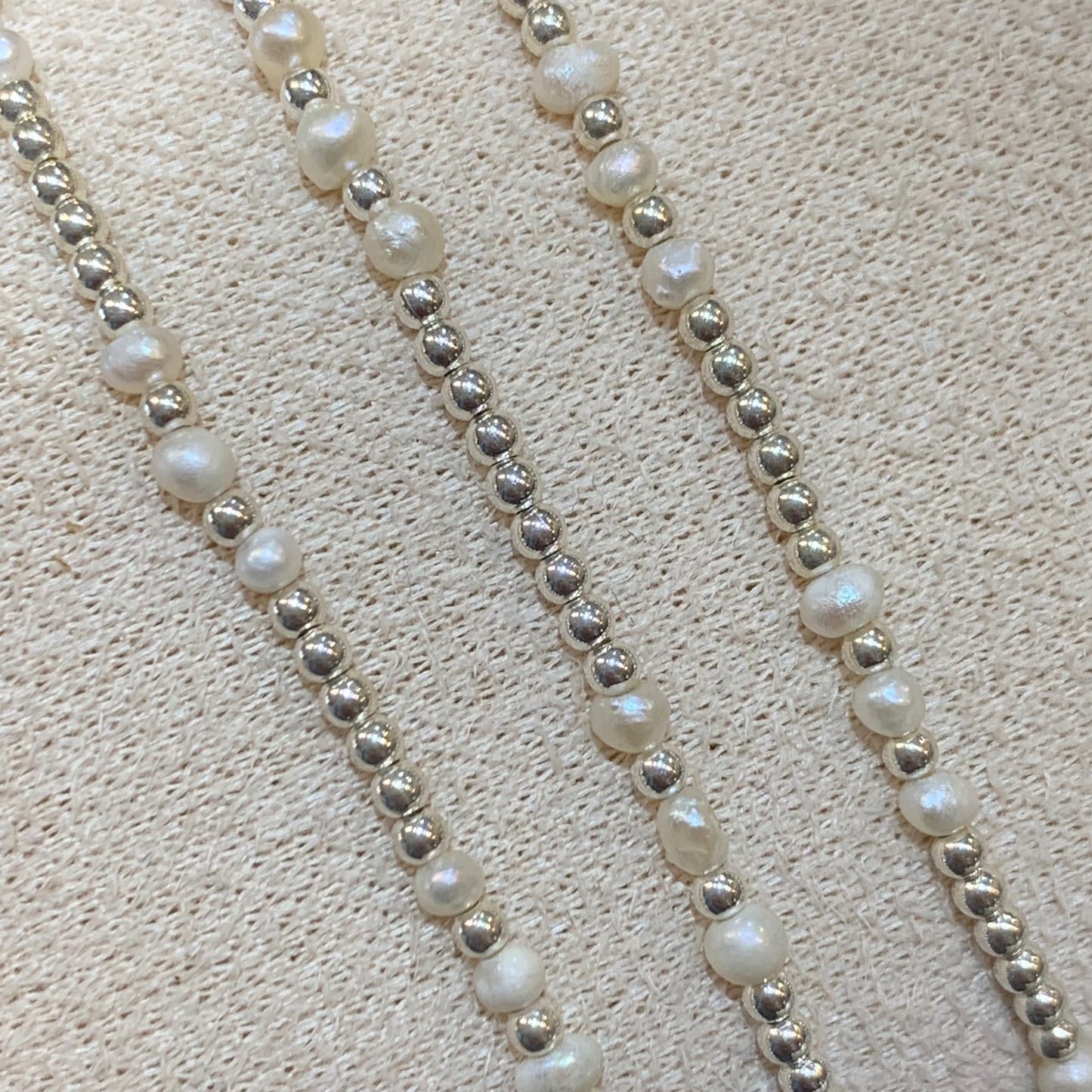 Freshwater Pearl & 925 Sterling Silver Bracelets