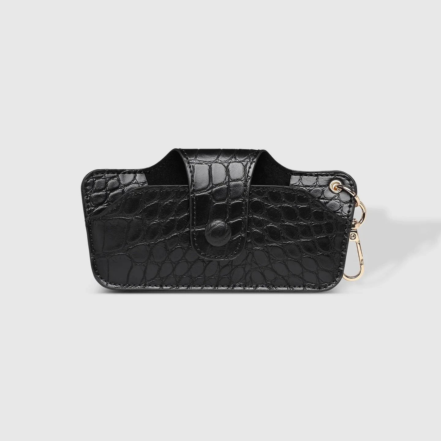 Skittle Sunglass Case Black Croc