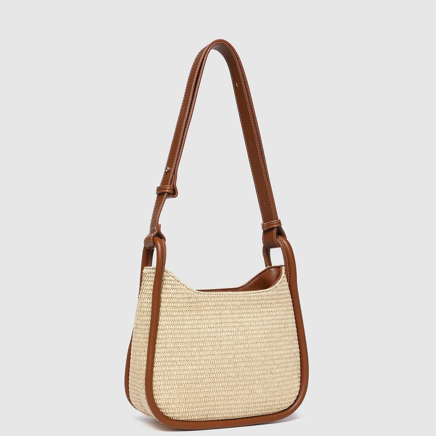Clare Shoulder Bag Raffia Tan