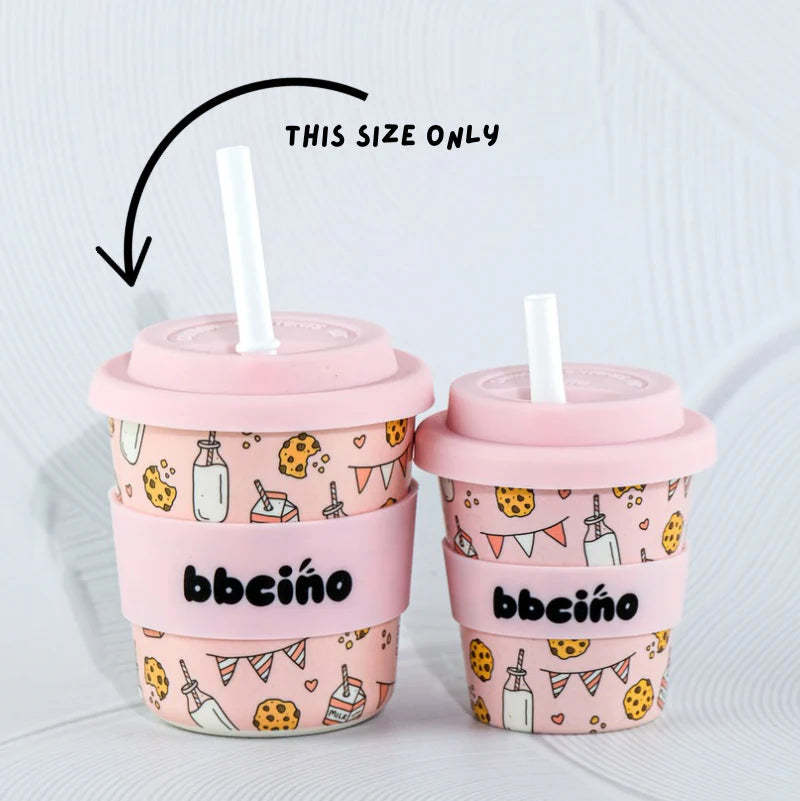 BBcino Reusable Cup: Midi Tough Cookie Pink (240mL)