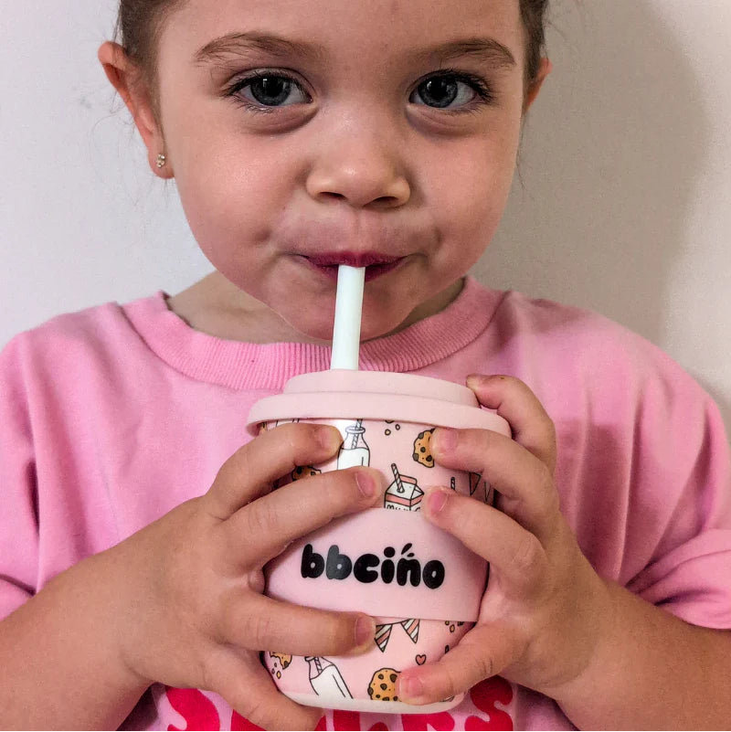 BBcino Reusable Cup: Midi Tough Cookie Pink (240mL)