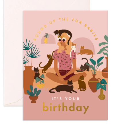Fur Babies Birthday Greeting Card