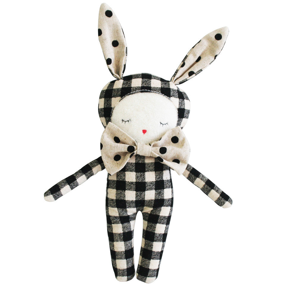 Linen Dream Bunny (Black Check Mini)