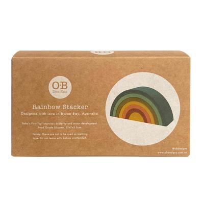 Silicone Rainbow Stacking Toy - Blueberry