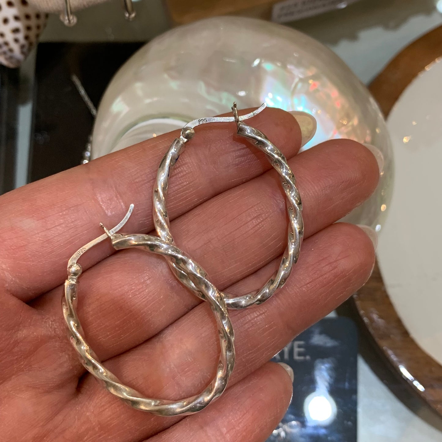 Nora Twist Rope Hoop Earrings