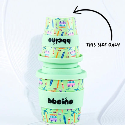 BBcino Reusable Cup: Mini BEACH BUMS (120mL)