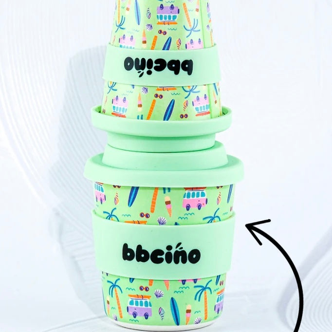 BBcino Reusable Cup: Midi BEACH BUMS  (240mL)