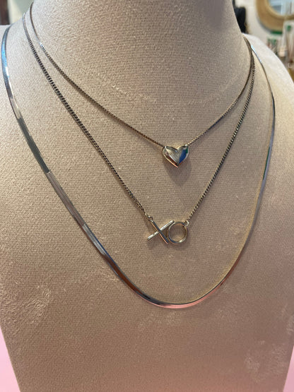 Puff Heart Pendant Necklace