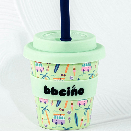 BBcino Reusable Cup: Mini BEACH BUMS (120mL)