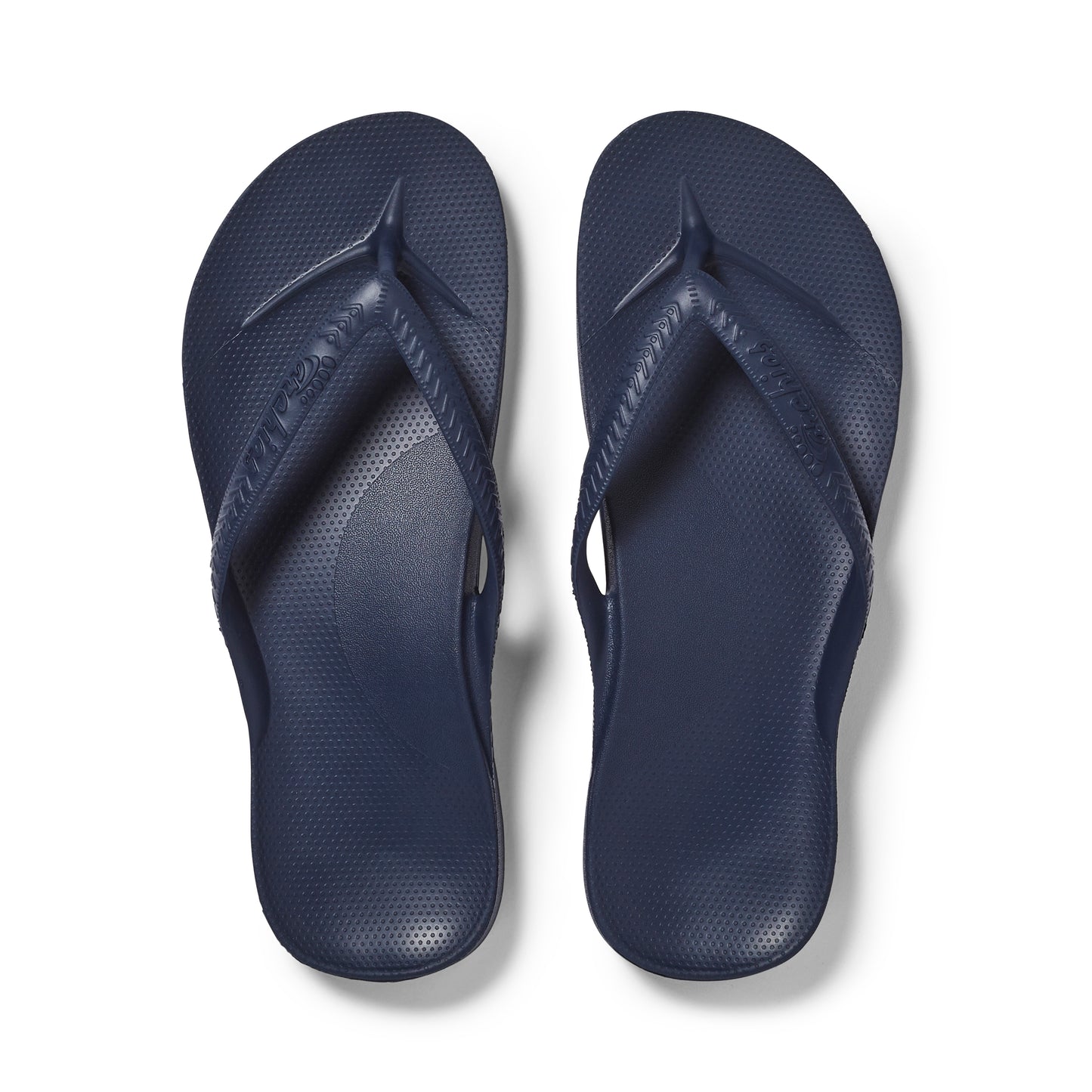 Archies Arch Support Thongs: Navy