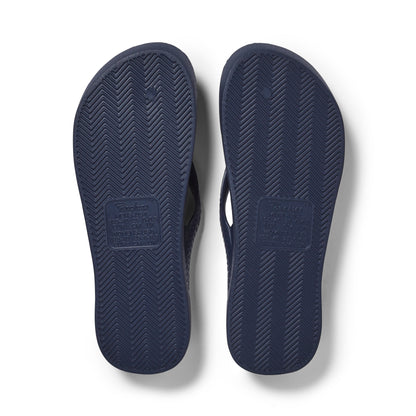 Archies Arch Support Thongs: Navy
