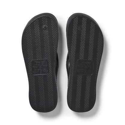 Archies Arch Support Thongs: Black