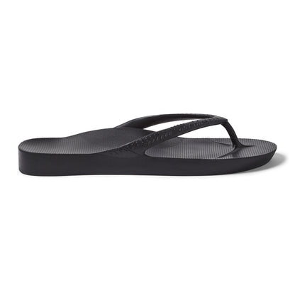 Archies Arch Support Thongs: Black