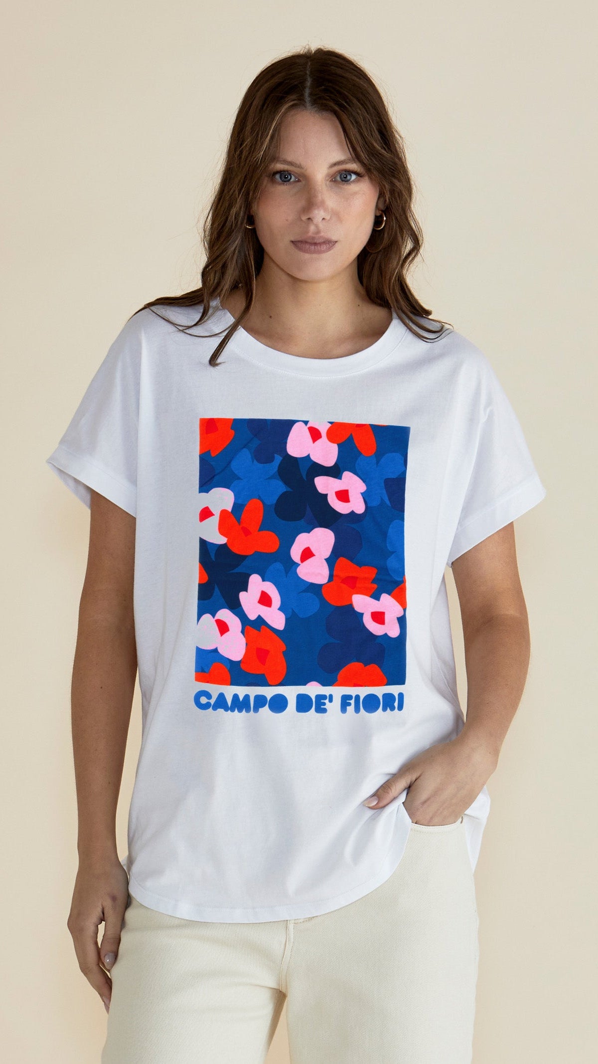Hailey Short Sleeve Tshirt Campo De Fiori by Betty Basics