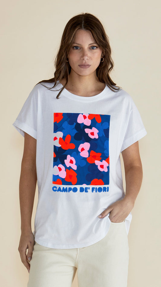 Hailey Short Sleeve Tshirt Campo De Fiori by Betty Basics