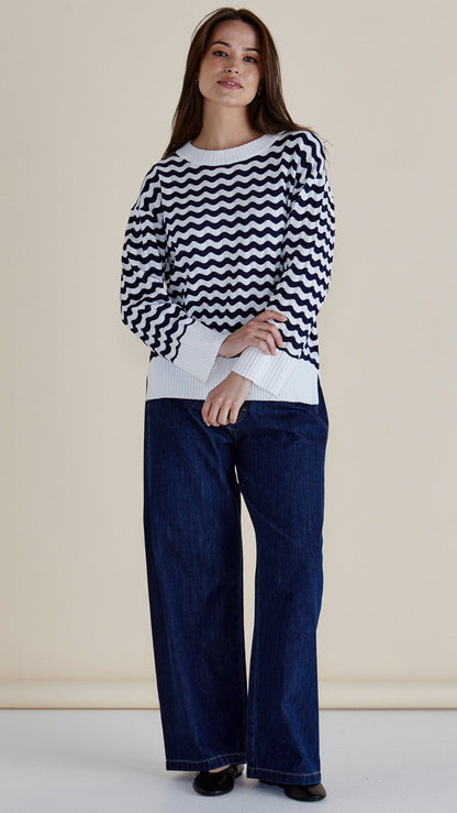 Ember Stripe Lightweight Knit by Betty Basics