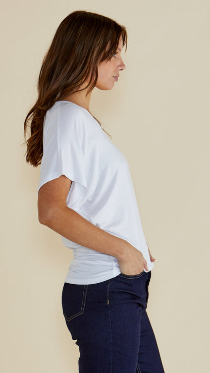Maui White Tee by Betty Basics