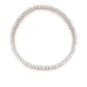 Beaded 925 Sterling Silver Bracelet