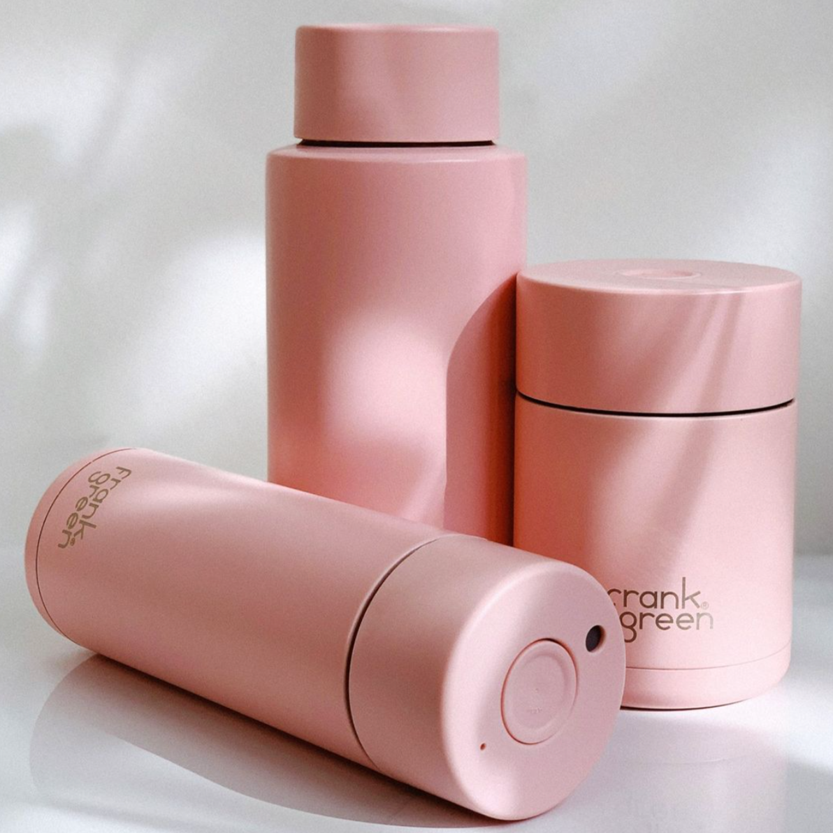 Frank Green Drink Bottle in Blushed Pink 595ML