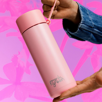 Frank Green Drink Bottle in Blushed Pink 595ML