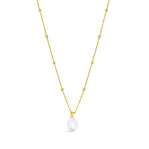 Eva Freshwater Pearl Ball Chain Necklace