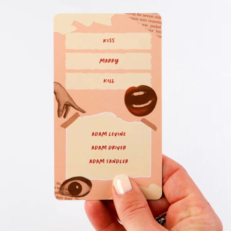 Kiss Marry Kill Card Game