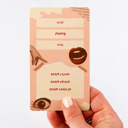 Kiss Marry Kill Card Game