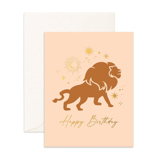 Zodiac Leo Greeting Card