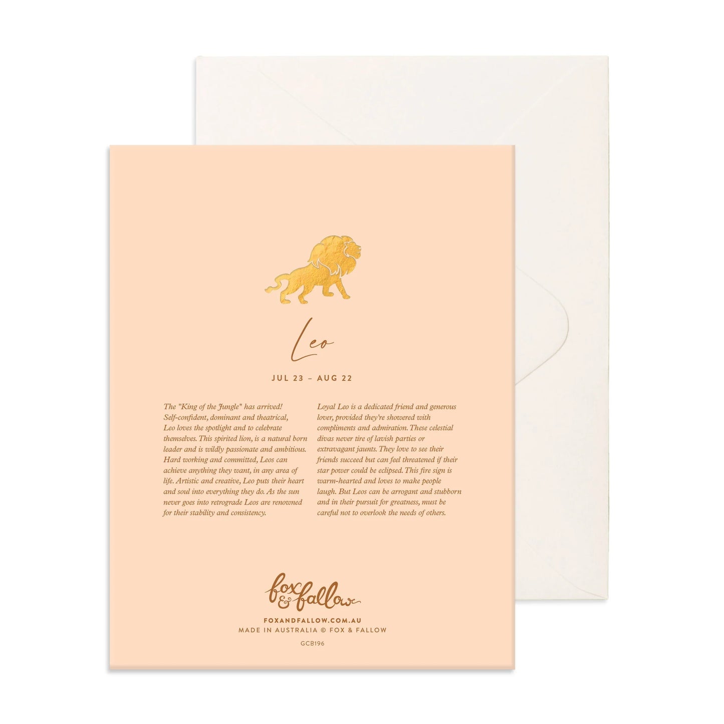 Zodiac Leo Greeting Card