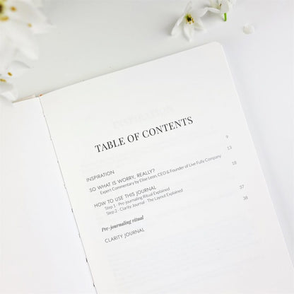 Worry Be Gone - Clarity Journal in Stone