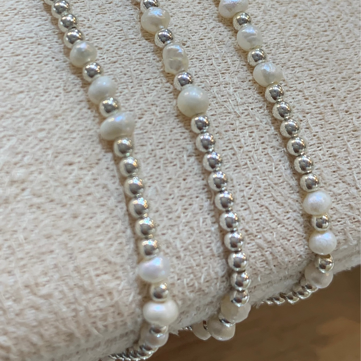 Freshwater Pearl & 925 Sterling Silver Bracelets