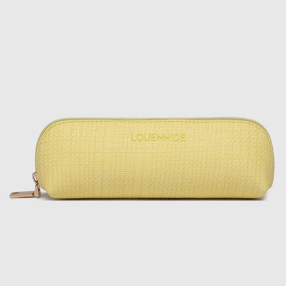 Jayne Slim Makeup Pouch Lemon