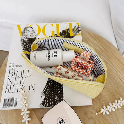 Jayne Slim Makeup Pouch Lemon