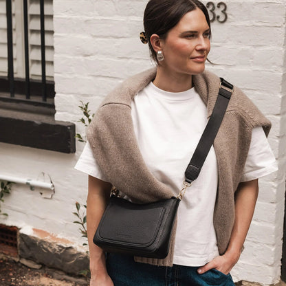 Linda Shoulder/Crossbody Bag Black