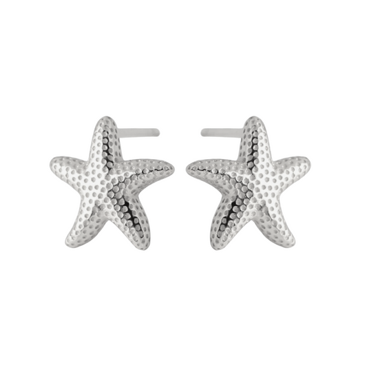 Bronte Starfish Stud Earrings Silver