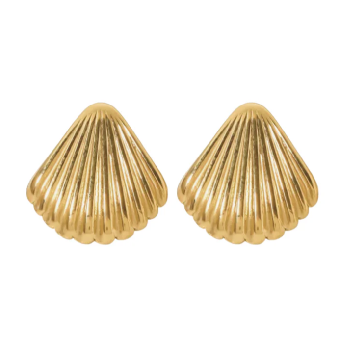 Lola Shell Statement Stud Earrings