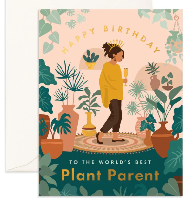 Plant Lady Happy Birthday Greeting Card
