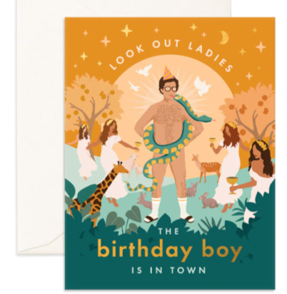 Look Out Ladies Birthday Boy Greeting Card
