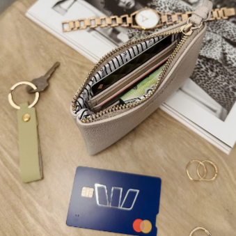 Kuta Coin Purse in Oat