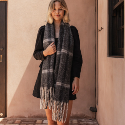 Soft Scarf Bristol by Louenhide (Charcoal)
