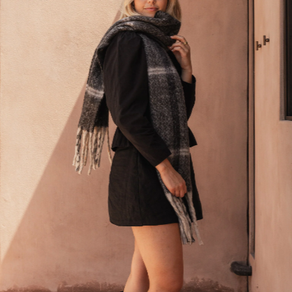 Soft Scarf Bristol by Louenhide (Charcoal)