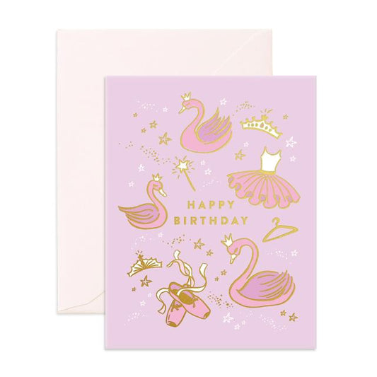 Happy Birthday Ballerina Greeting Card
