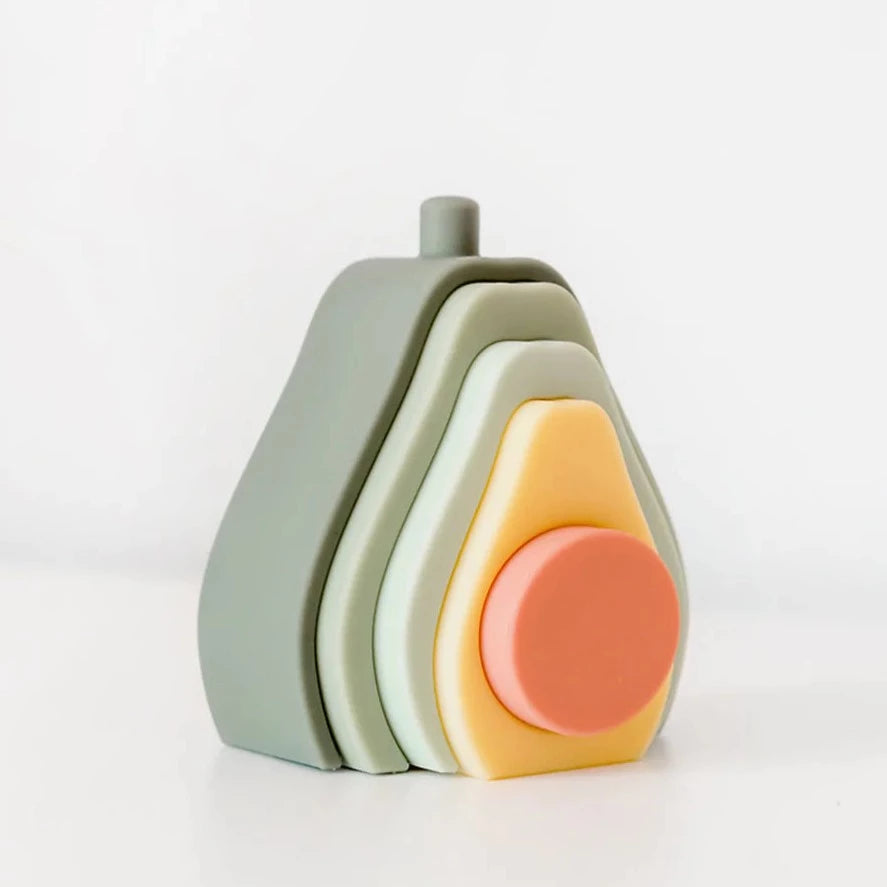 Silicone Avocado Stacking Toy